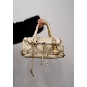 Chloe Paddington Vintage 2005 Ivory Leather with Gold Hardware